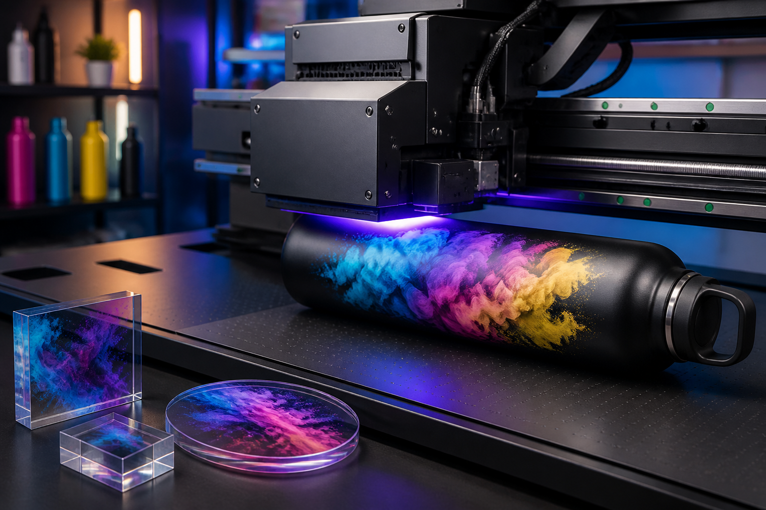 UV printing work at OneStop Graphix